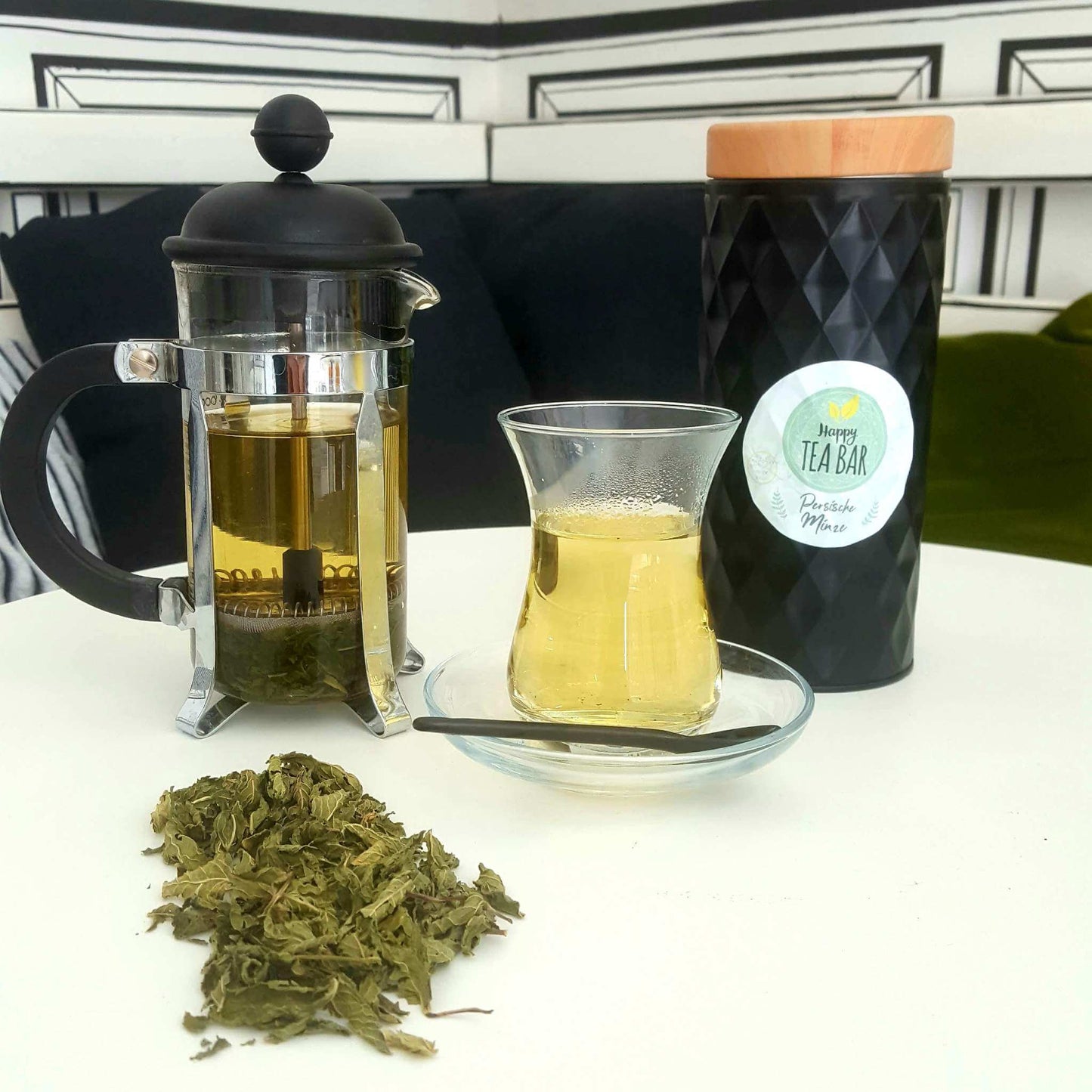 Persische Nana-Minze-Tees & Aufgüsse-Happy Tea Bar-Persische Kräuter-tee-teetrinken-muenster