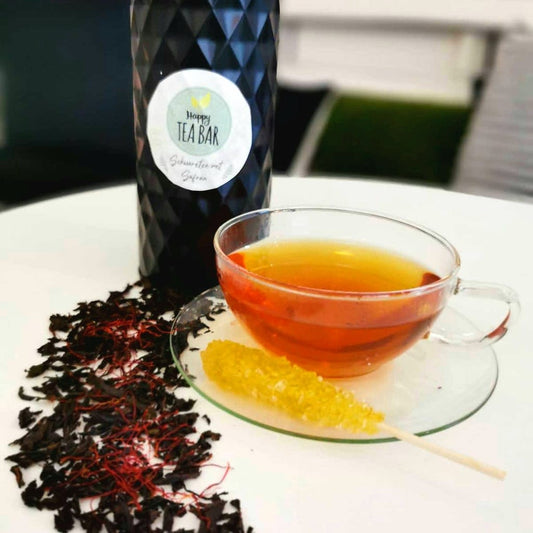 Persischer Schwarztee mit echtem Safran-Tees & Aufgüsse-Happy Tea Bar-Persischer Tee-tee-teetrinken-muenster
